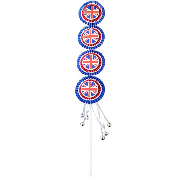Union Jack Noisemaker Wand