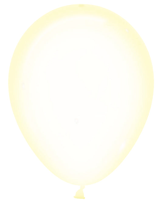 Pastel Yellow Crystal Balloons - 12" Latex (50pk)
