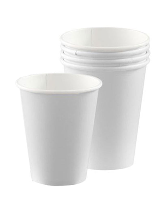 White Paper Cups - 266ml (8pk)
