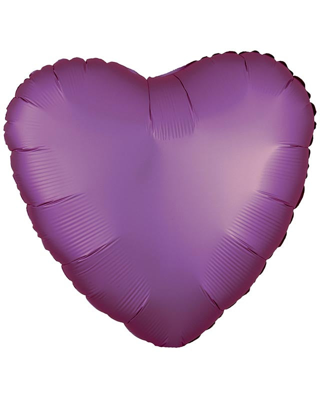 Silk Lustre Flamingo Pink Heart Balloon - 18" Foil (Unpackaged)