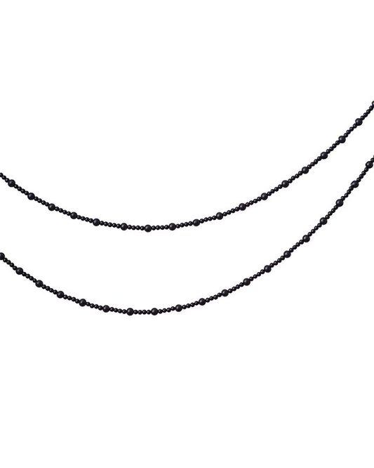Black Wooden Beads Garland