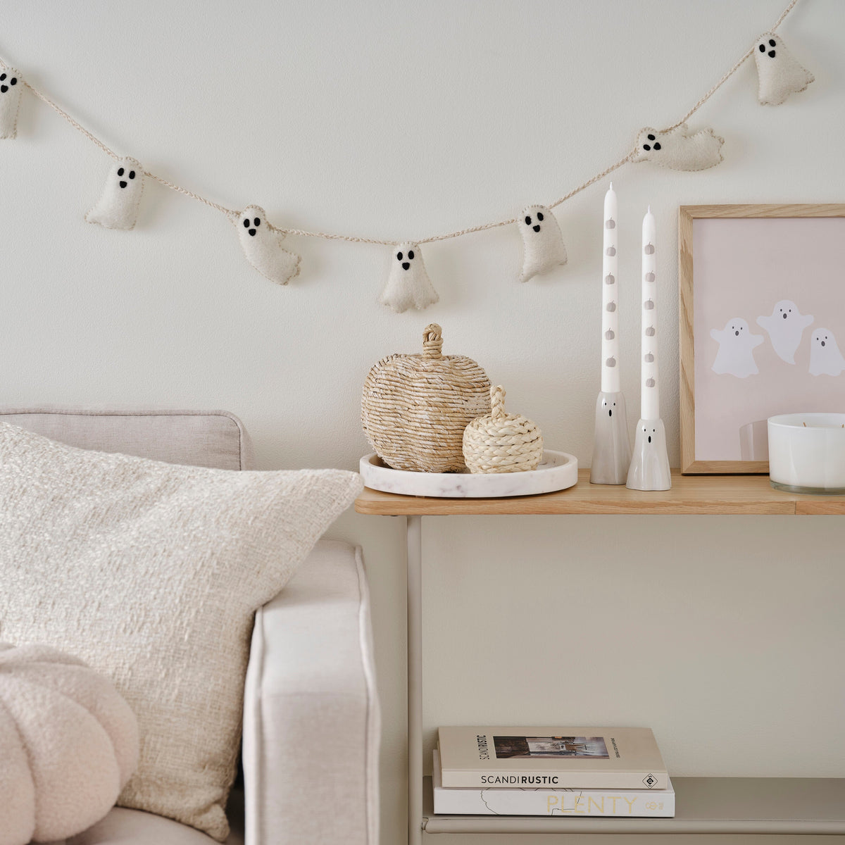 Felt Ghost Halloween Bunting - 2m