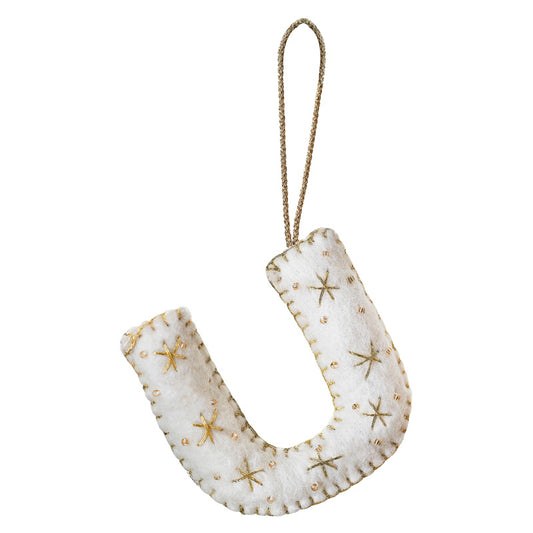 Tree Decorations - Monogram Letters - U