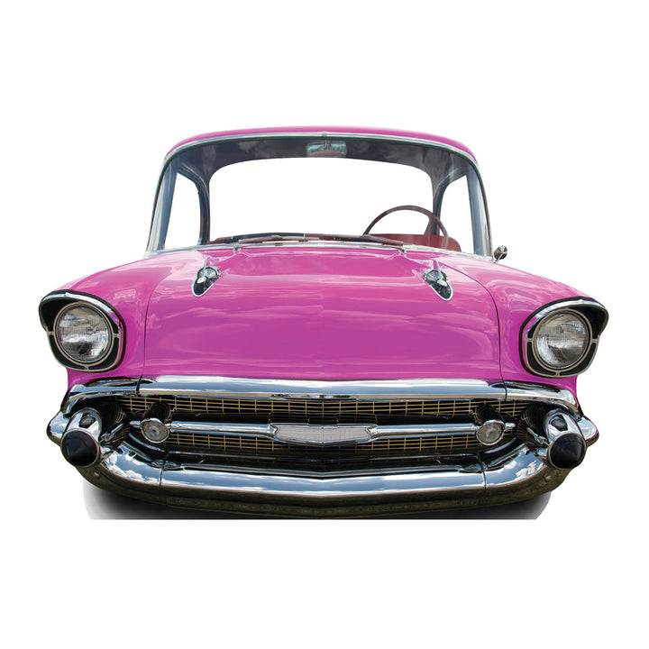 SC089 Pink Car (SMALL) 'Stand-In' Cardboard Cut Out Height 105cm – product image 1