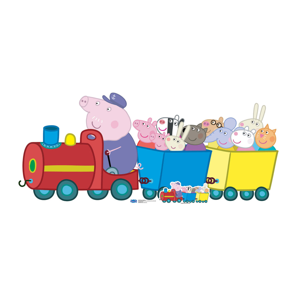 SC1242 Grandpa Pigs Train (Peppa Pig) Cardboard Cut Out Height 84cm – product image 1