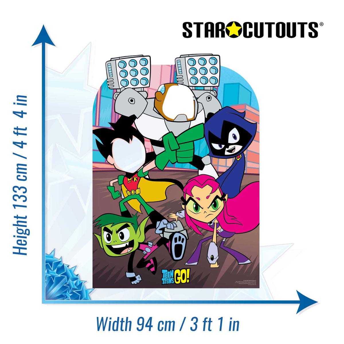SC1338 Teen Titans Go Stand-In Cardboard Cut Out Height 133cm – product image 2