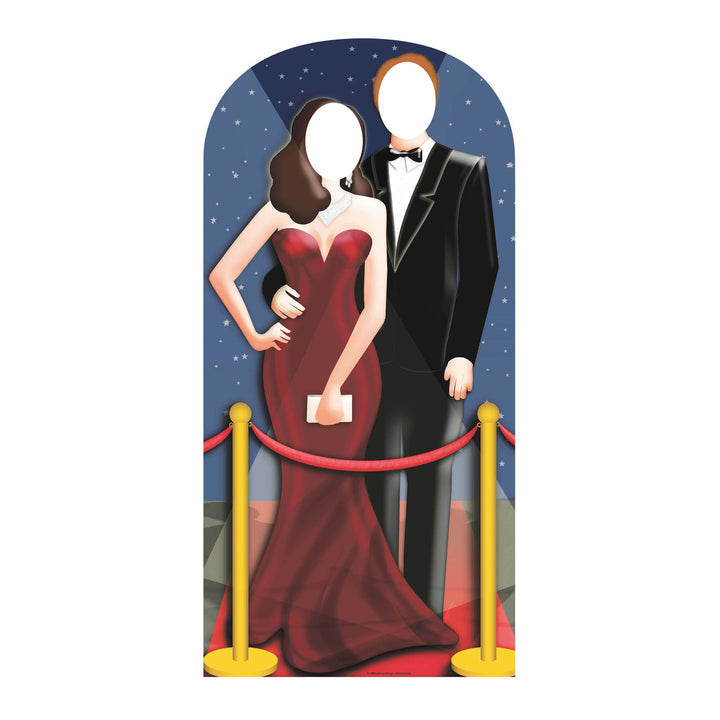 SC170 Red-Carpet/ Hollywood Couple Stand In Cardboard Cut Out Height 186cm – product image 1