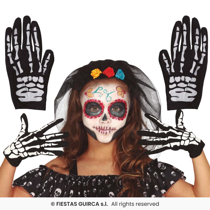 Skeleton Gloves - Child