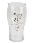 21st Birthday Beer Glass – product image 1