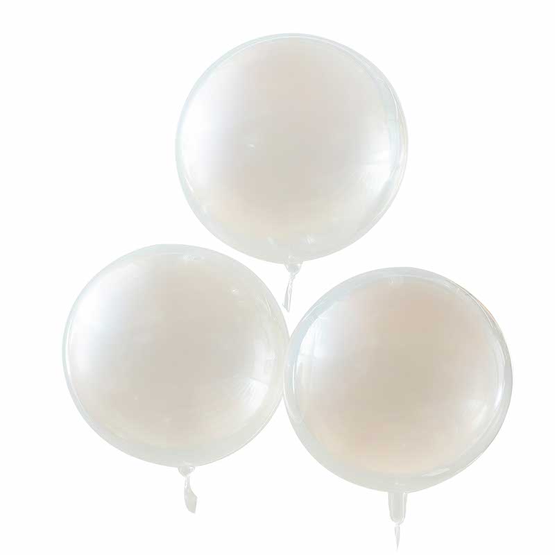 Peach Sprayed Orb Balloons - 22" Latex (3pk) – product image 2