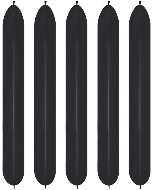 Link-O-Loon 660 Fashion Black Latex Balloons (50pk)