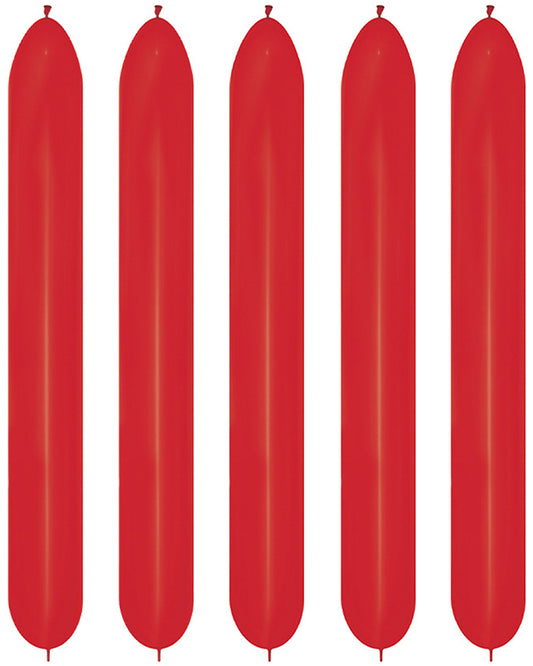 Link-O-Loon 660 Fashion Red Latex Balloons (50pk)