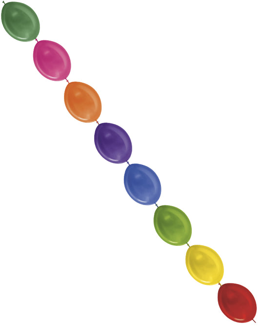 Link-O-Loon Latex Balloons  12" Metallic Assorted (50pk)