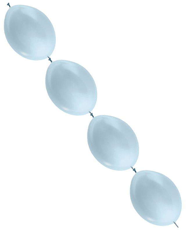 Link-O-Loon Latex Balloons  12" Satin Blue (50pk)