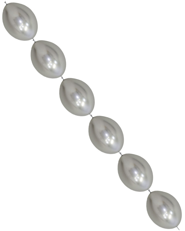 Link-O-Loon Latex Balloons 6" Metallic Graphite (100pk)