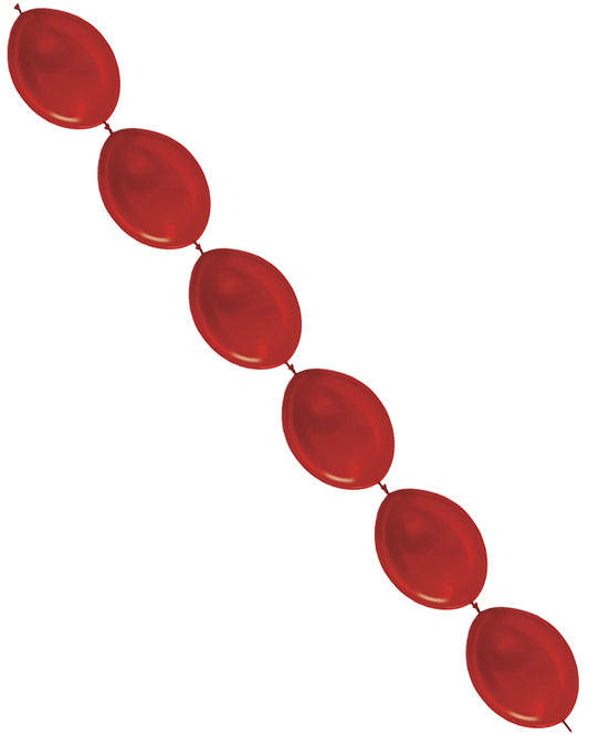 Link-O-Loon Latex Balloons 6" Metallic Red (100pk)