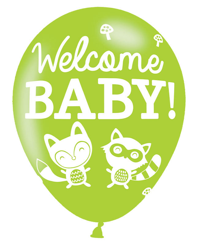 Baby Shower Woodland Balloons - 11" Latex (6pk) – product image 2