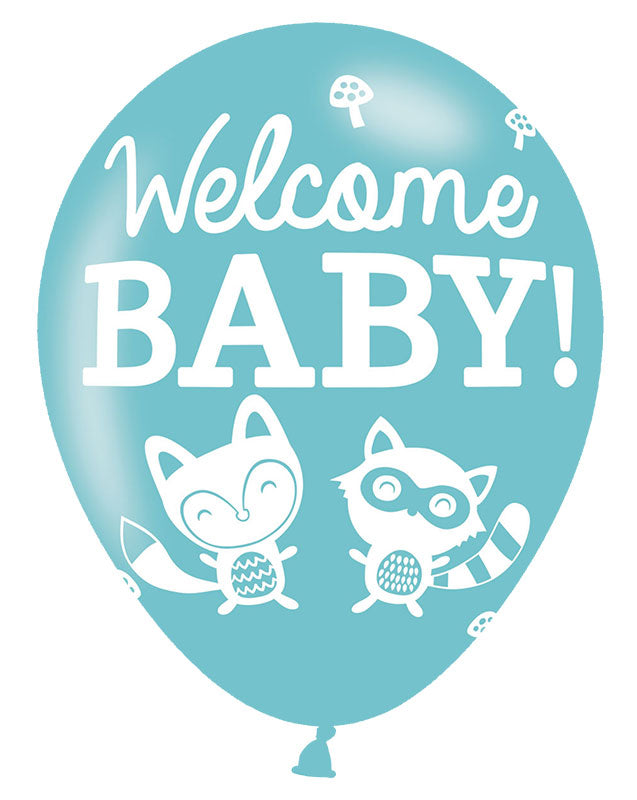 Baby Shower Woodland Balloons - 11" Latex (6pk) – product image 4