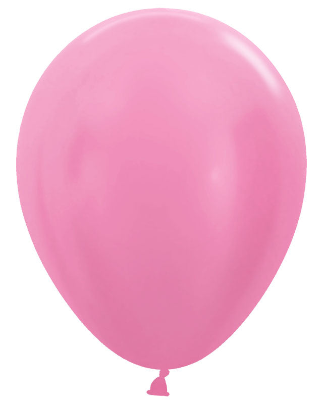 Satin Fuchsia Balloons - 12" Latex (25pk) – product image 2