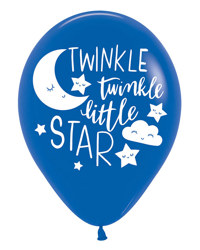 Twinkle Little Star 4 Sided Latex Balloons - 11" (6pk) – product image 2