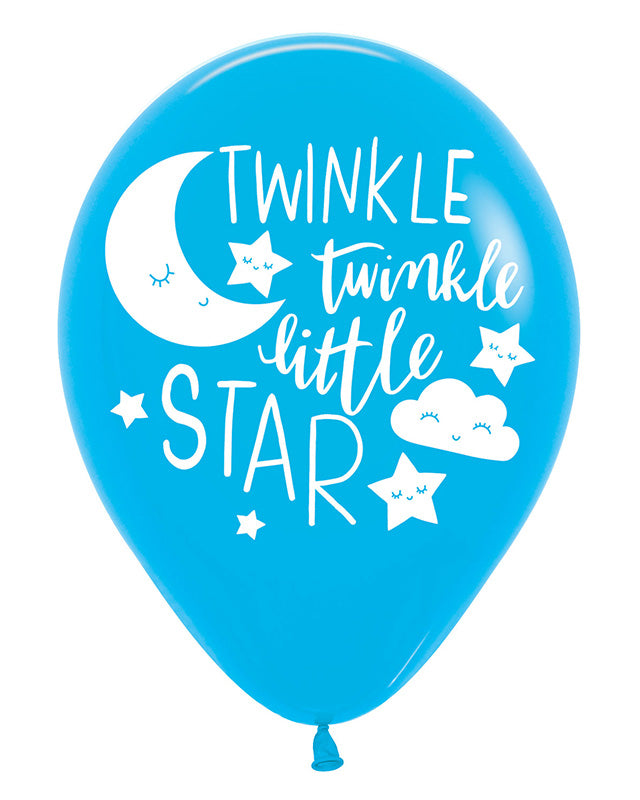 Twinkle Little Star 4 Sided Latex Balloons - 11" (6pk) – product image 3