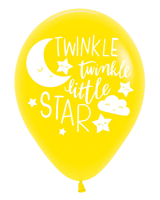 Twinkle Little Star 4 Sided Latex Balloons - 11" (6pk) – product image 4