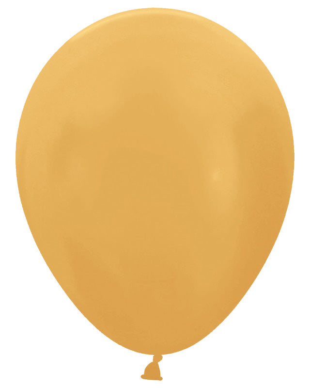 Metallic Gold - 18" Latex Balloons (25pk)