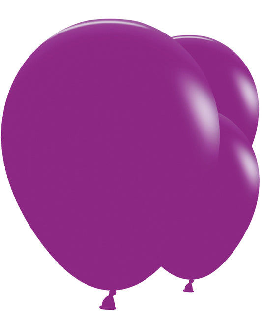 Fashion Purple Orchid 24" Latex Balloons (3pk)