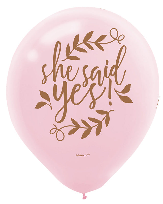 Love & Leaves Balloons - 11" Latex (6pk) – product image 3