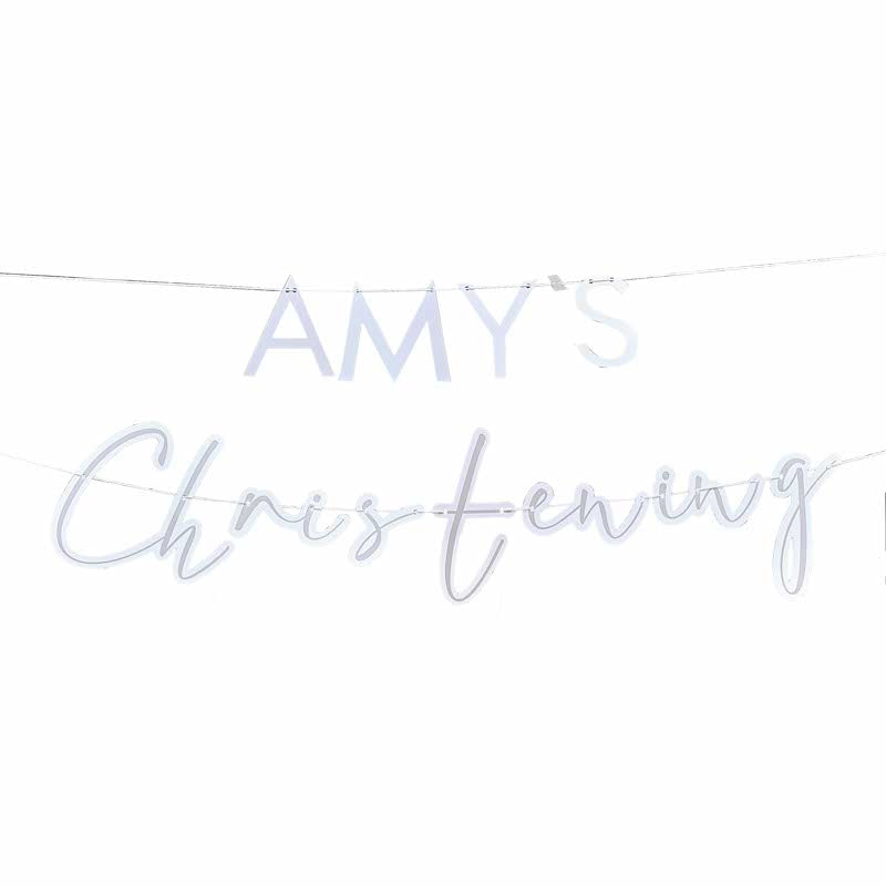 Customisable Christening Paper Banner - 1.5m – product image 2