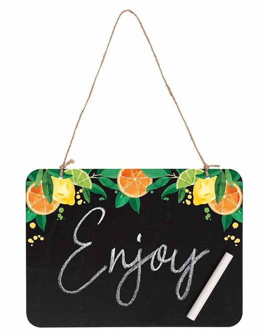Citrus Fruit Plastic Chalkboard Sign