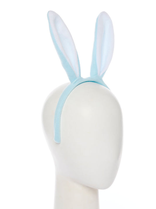 Blue Bunny Ears Headband