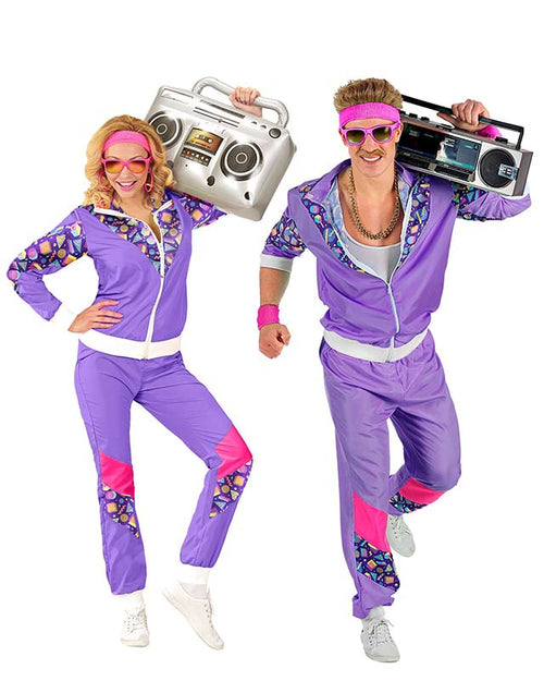 80s Purple Shell Suit - Adult Costume – product image 1
