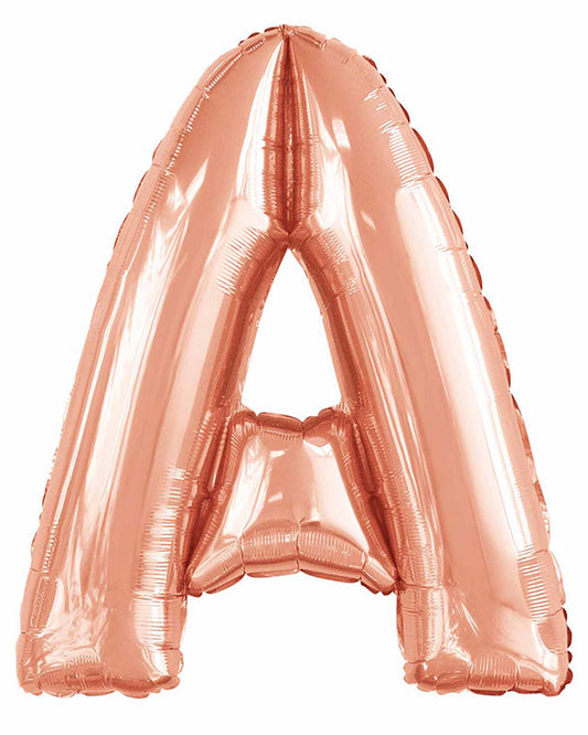 A Rose Gold Letter Balloon - 34" Foil