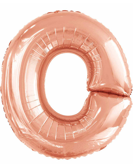 O Rose Gold Letter Balloon - 34" Foil