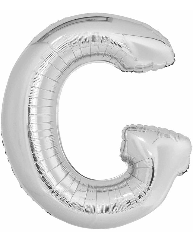 G Silver Letter Balloon - 34" Foil