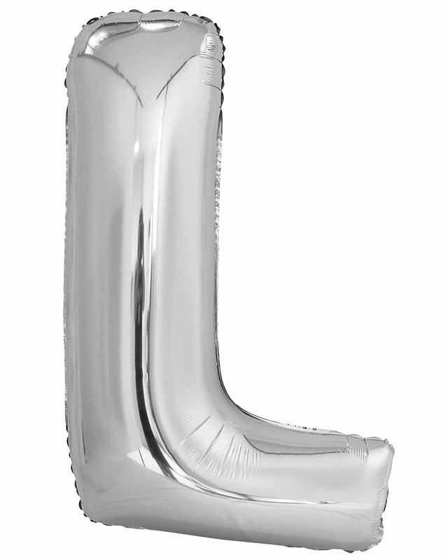 L Silver Letter Balloon - 34" Foil