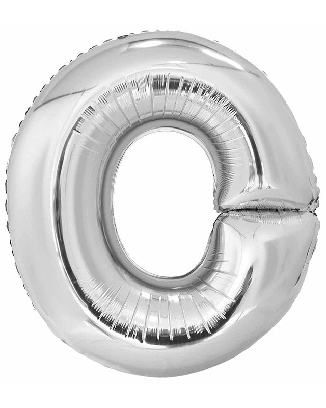 O Silver Letter Balloon - 34" Foil