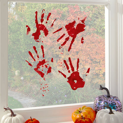 Bloody Hand Window Stickers