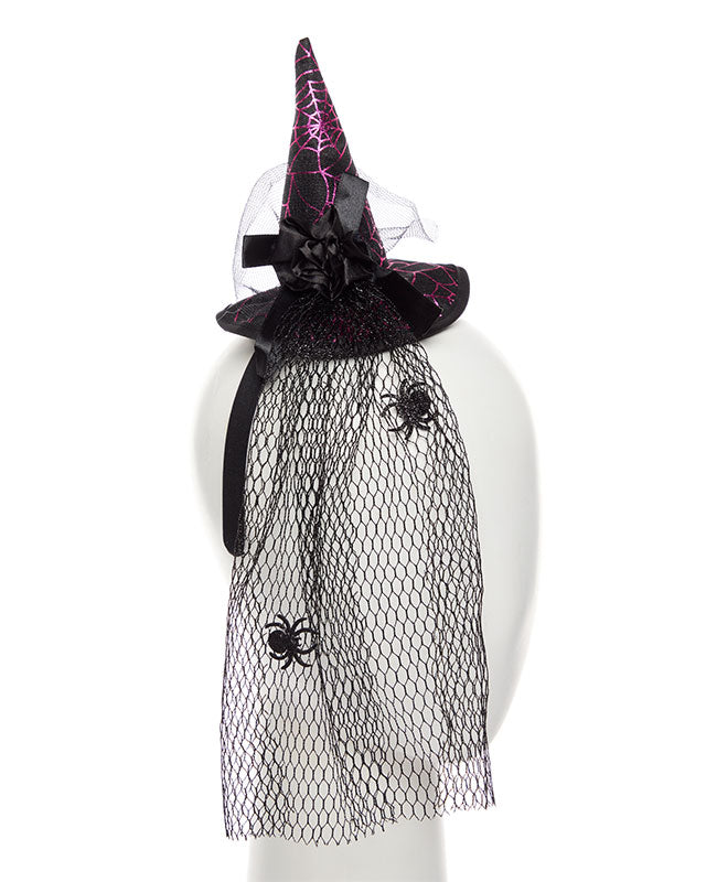 Mini Witch Hat with Veil – product image 2