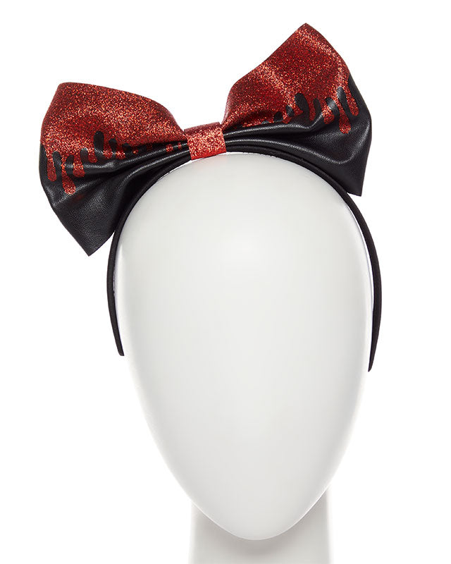 Blood Drip Bow Headband – product image 1