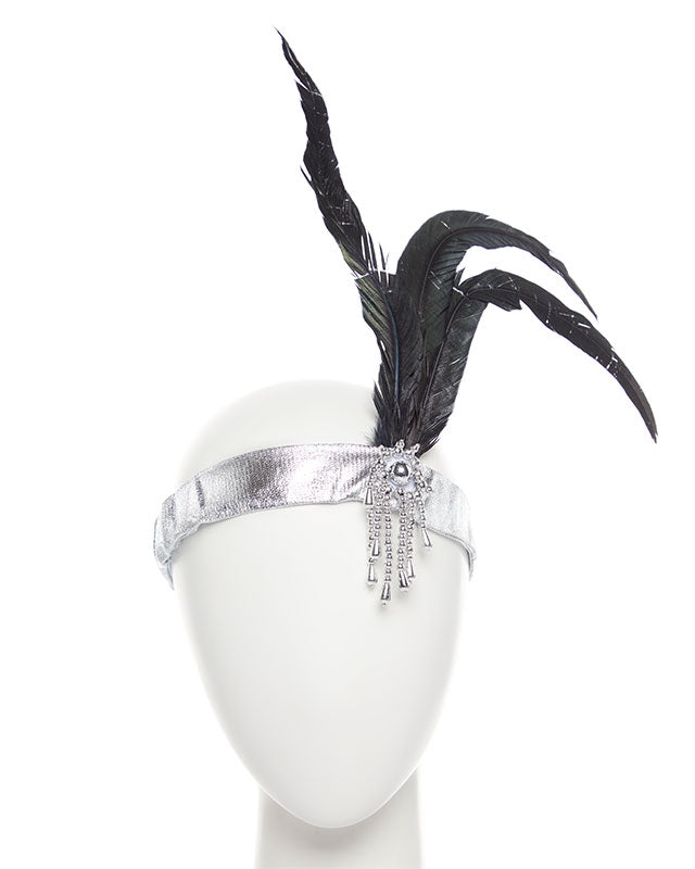 Silver Charleston Flapper Headband – product image 1