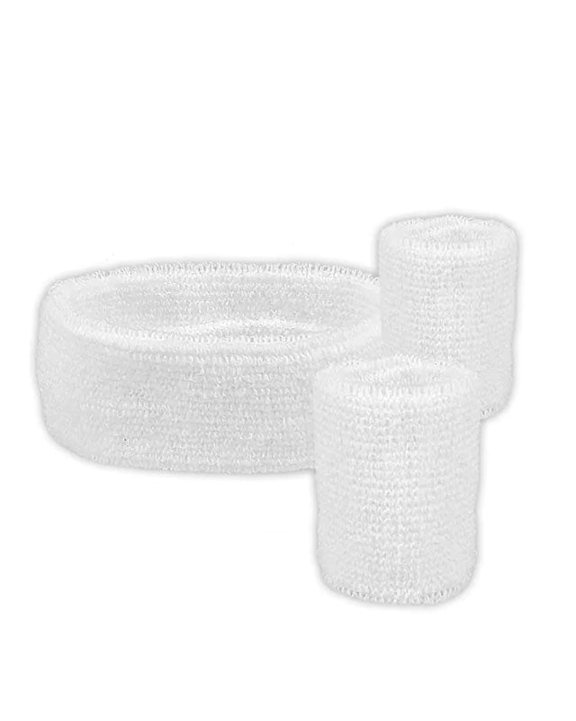 White Sweatband Accessory Kit – product image 1