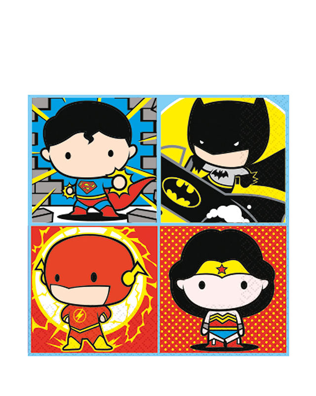 Justice League Paper Napkins 33cm (16pk) – product image 2
