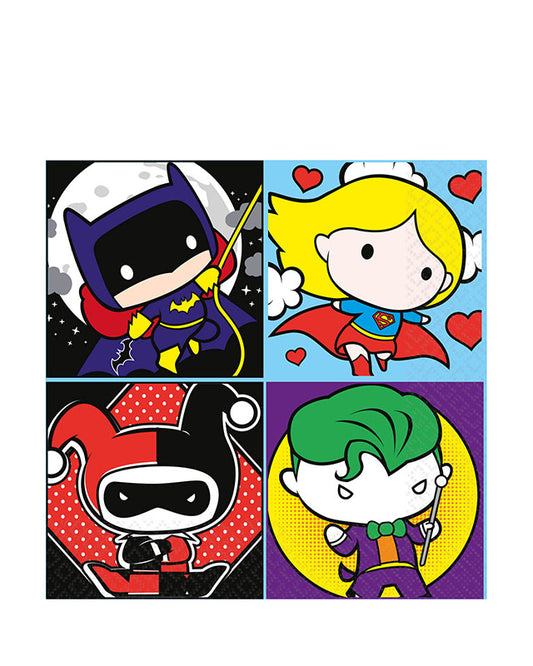 Justice League Paper Napkins 33cm (16pk)