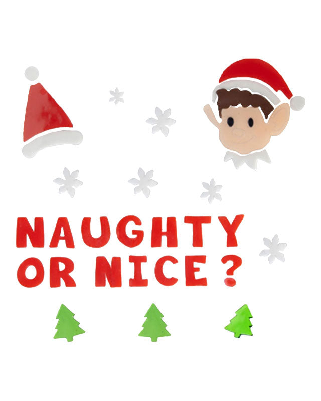 Naughty Elf Window Stickers - 15 x 55cm- Assorted – product image 2