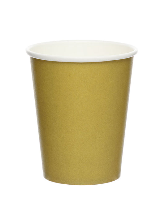 Gold Paper Cups - 237ml (8pk)