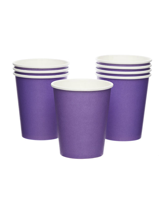Purple Paper Cups - 237ml (8pk) – product image 3
