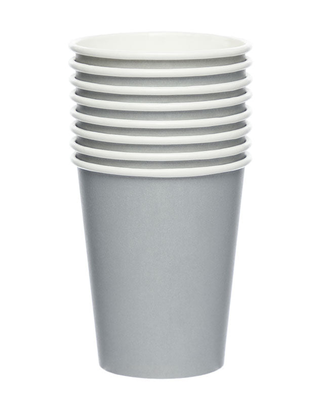 Silver Paper Cups - 237ml (8pk) – product image 2