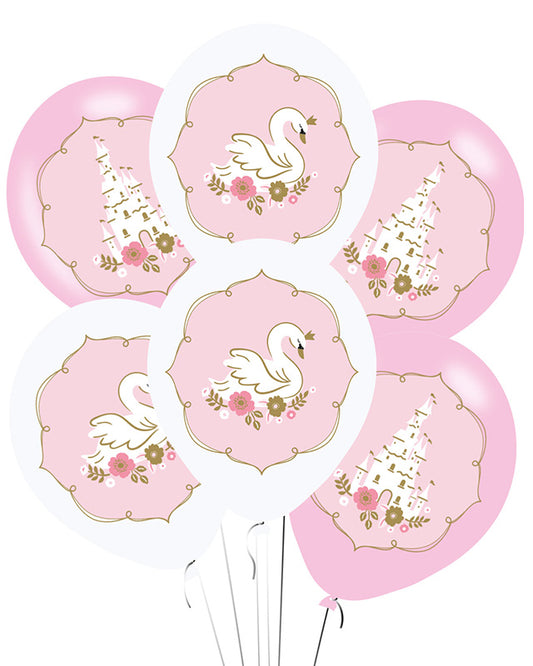 Princess for a Day Party - 9" Latex Balloons (6pk)